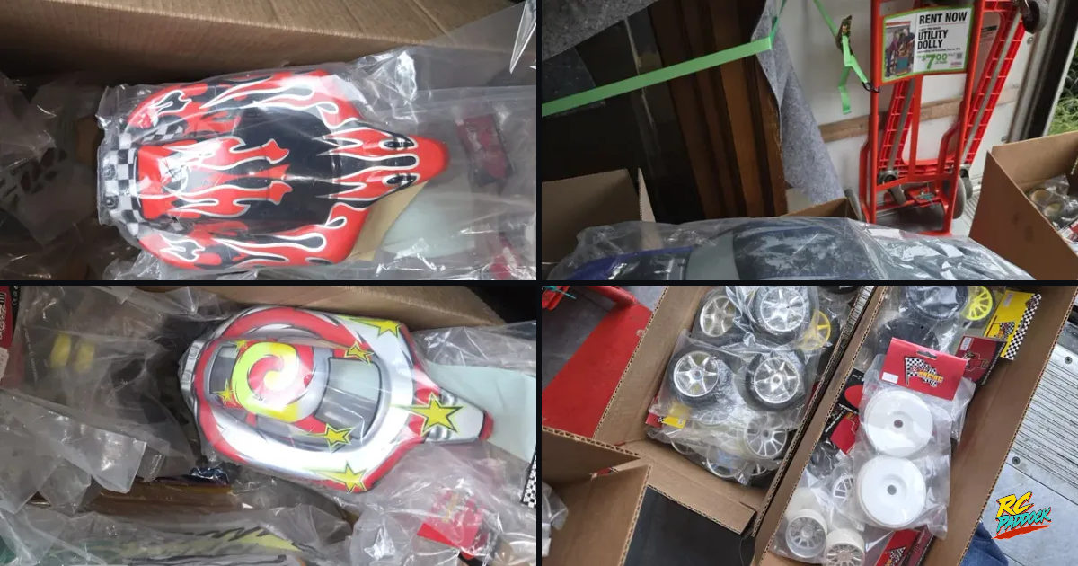 213 RC bodies cars with 275 parts of tires and wheels