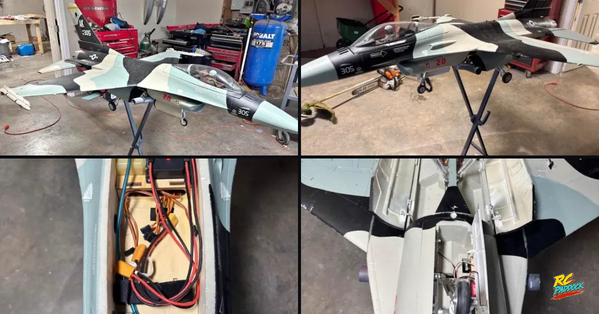 HSDjets F-16 Fighting Falcon Arctic Camo RC Jet