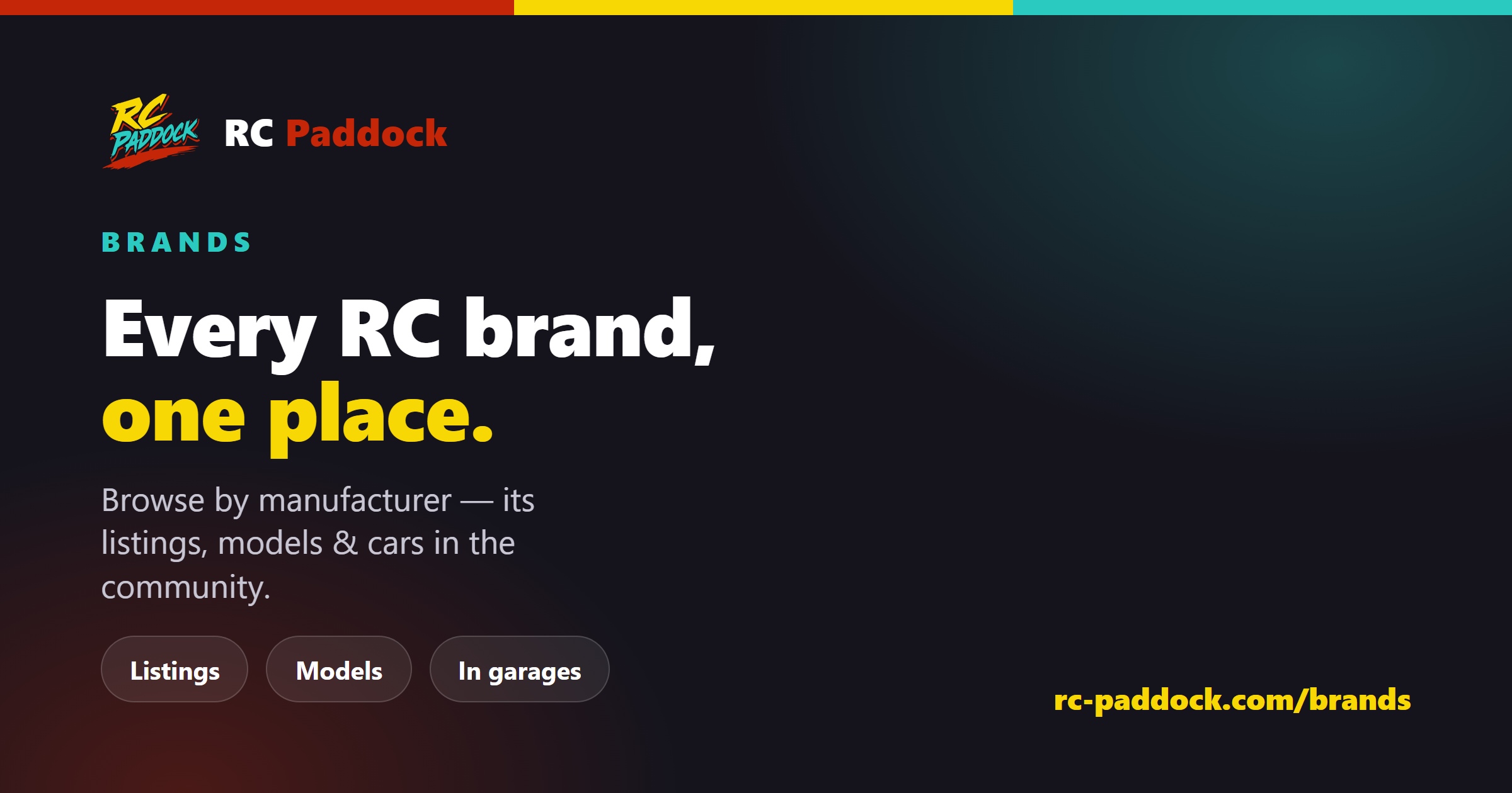 RC Paddock — browse every RC brand in one place